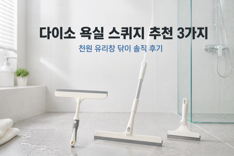 다이소 스퀴지 3가지, 어떤 제품이 가장 편할까?