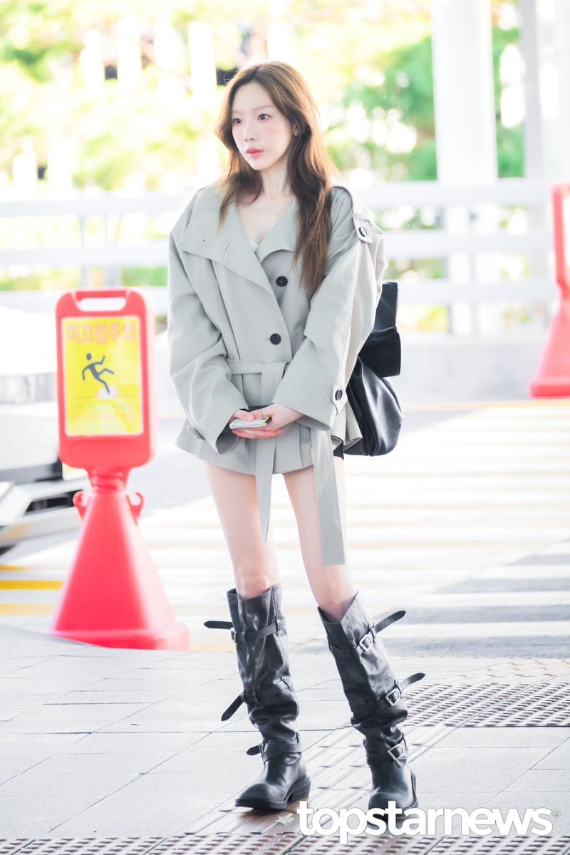 스레드 난리난 가을무드 태연 공항패션 정보