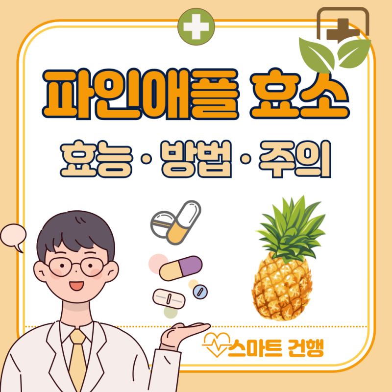 파인애플 효소 효능, 부작용 : 파인애플 식초 효능은?