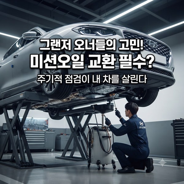 그랜저 미션오일 교환 비용, 20만 원 아끼는 비결 공개