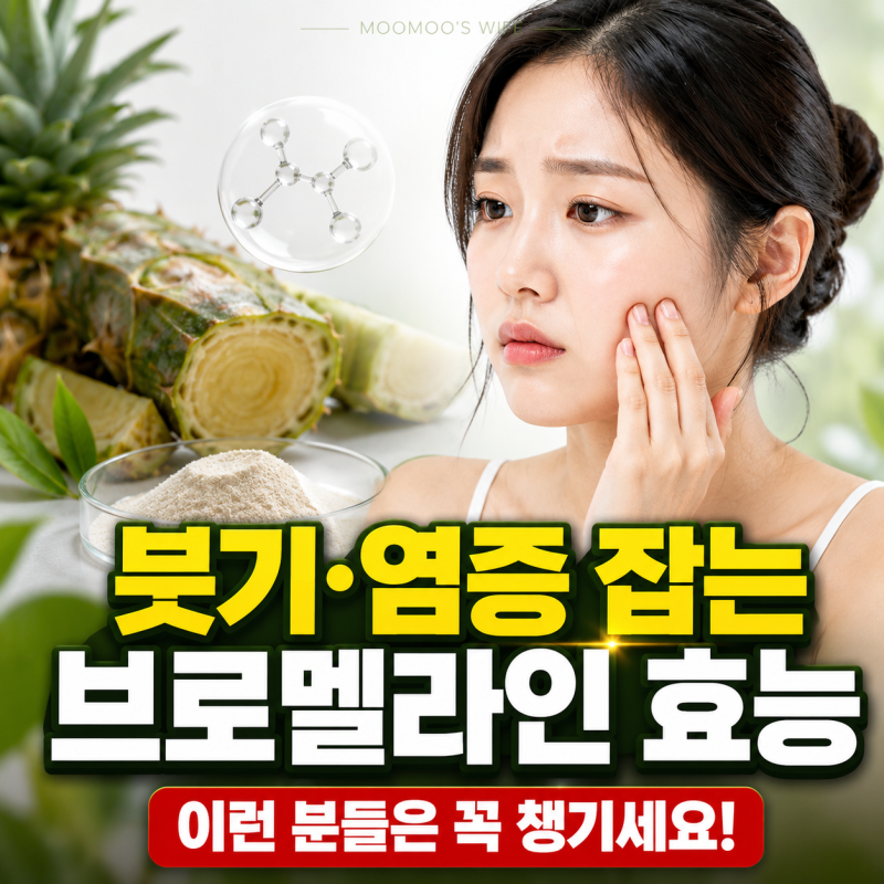 브로멜라인 효능, 부종·염증 관리 고민일때