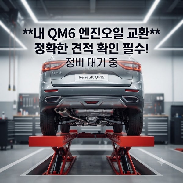 르노 QM6 엔진오일 교체 비용 총정리! 가솔린·LPG·디젤 가격 비교