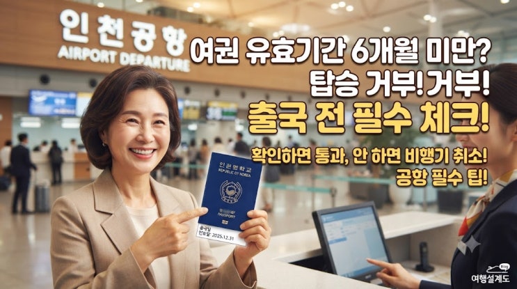 <b>여권</b> 유효기간 6개월 남았는데 괜찮겠지? 출국 전에 꼭 확인하세요