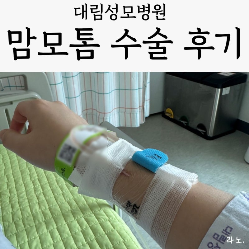 대림성모병원 맘모톰 수술 후기 (입원 준비물, 비용) [2]