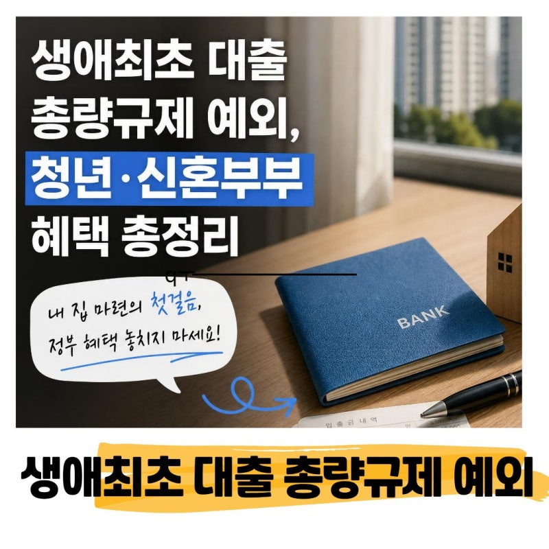 생애최초 대출 총량규제 예외, 청년 · 신혼부부 혜택 총정