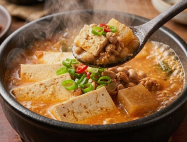 냄새 걱정 없이 구수한 초간단 청국장 찌개 맛있게 끓이는 법 (신김치 황금 조합)