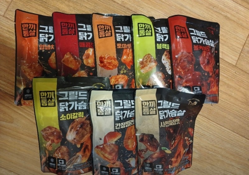 다이어트 닭가슴살 추천 한끼통살 그릴드 5종 직접 먹어본 후기