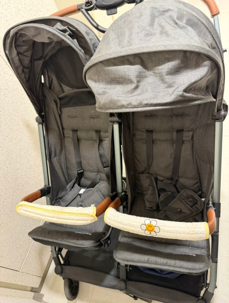 아이 둘 데리고 외출할 때 정말 잘 쓴 육아템 에어보스 쌍둥이유모차 사용후기