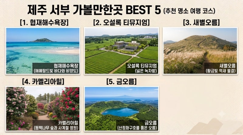 제주 서부 완벽한 코스 | 여기는 무조건?!