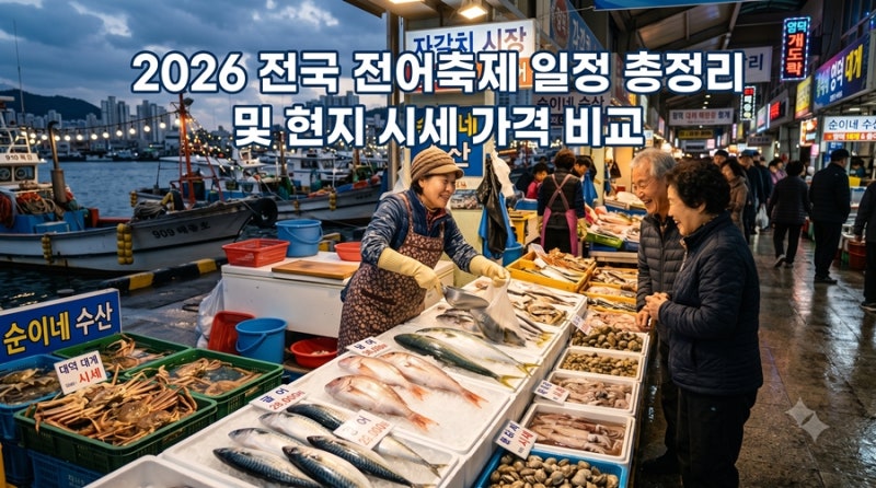 2026 전국 전어축제 일정 총정리 및 현지 시세 가격 비교