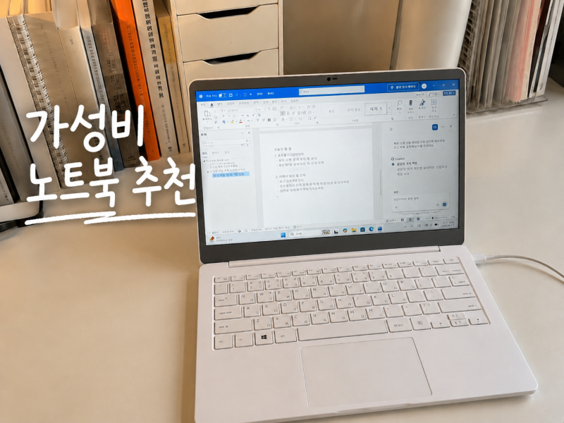 가성비 노트북 추천 베이직스 베이직북14 문서작업용 후기