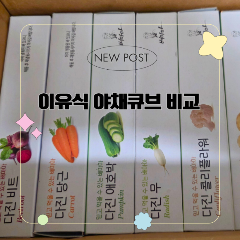 이유식 야채큐브 비교｜배마마·바맘·웰팜넷 우리땅 직접 비교