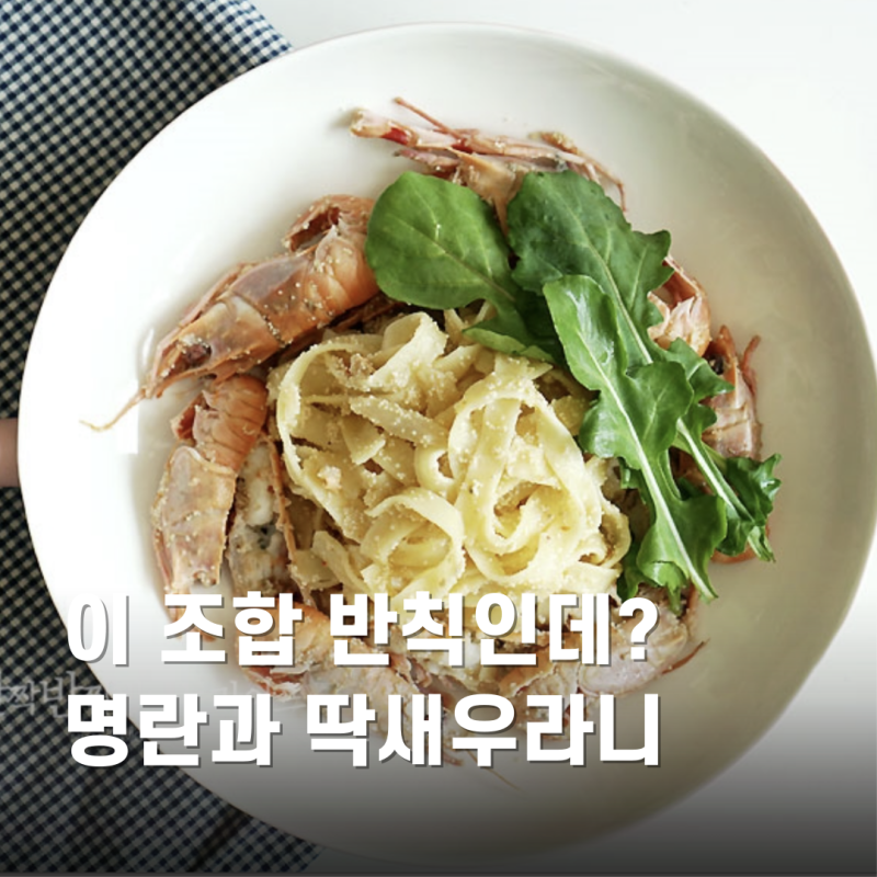 조합이 좋은 딱새우 요리 페투치니 명란젓 파스타