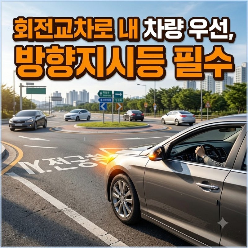회전교차로 통행방법과 진입 진출 깜빡이 과태료 놓치기 쉬운 우선권과 80% 과실 주의