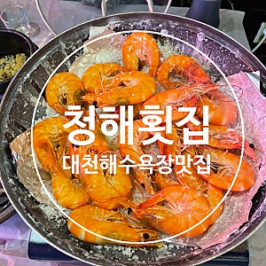 대천해수욕장 맛집 대하구이부터 삼합까지 배터졌던 청해횟집
