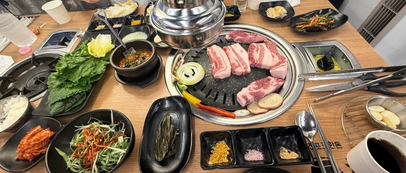 군산 수송동 삼겹살 맛집 항아리 군산본점 직원이 직접 구워주는 고기집 후기