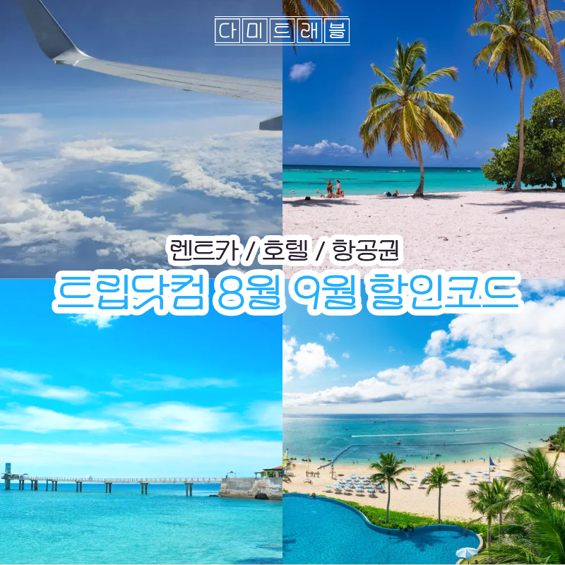 트립닷컴 8월 9월 할인 할인코드 총정리 렌트카 숙소 항공권 할인쿠폰