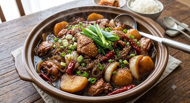 편스토랑 어남선생 간장찜닭 레시피, 닭 구워서 만드는 법 (당면 사리 필수)
