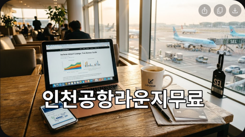 인천공항 라운지 무료 이용 카드 비교 및 동반인 할인 혜택 총정리