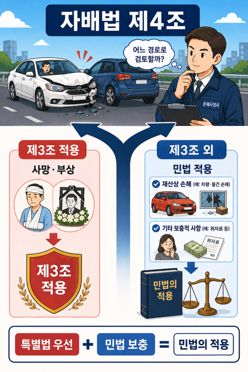 자동차손해배상 보장법 ㅣ제4조 (「민법」의 적용)