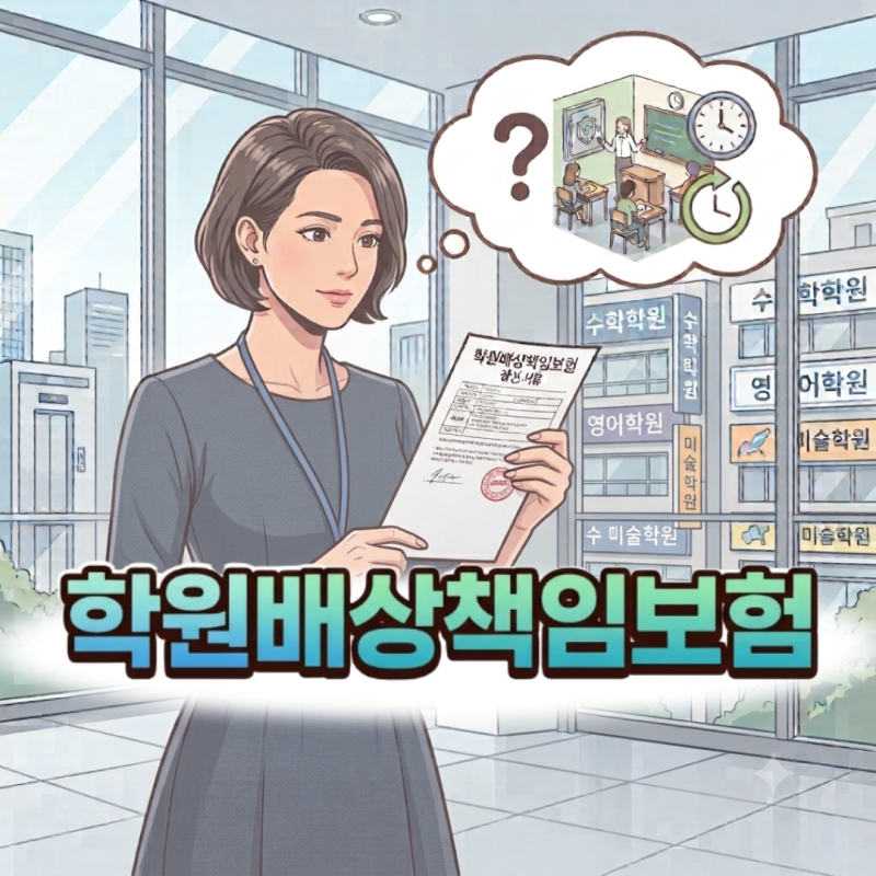 학원배상책임보험 신규, 갱신, 만기 챙기셨나요?