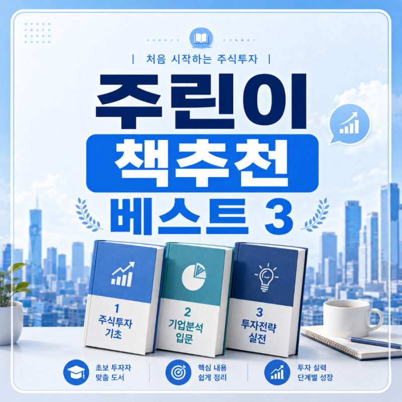 [주린이 책 추천] 주식 초보라면 무조건 읽어야 할 미국 주식 & ETF 재테크 도서 베스트 3