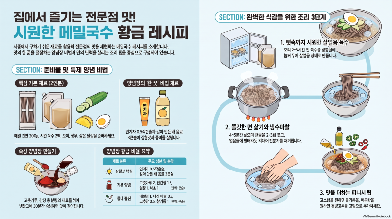 물막국수 레시피