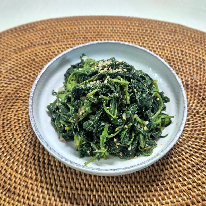 깻잎순볶음 밥도둑 8월제철반찬 깨순나물