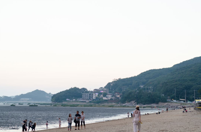 강화도 동막 해수욕장 해변 물때표 물때 시간 보는법