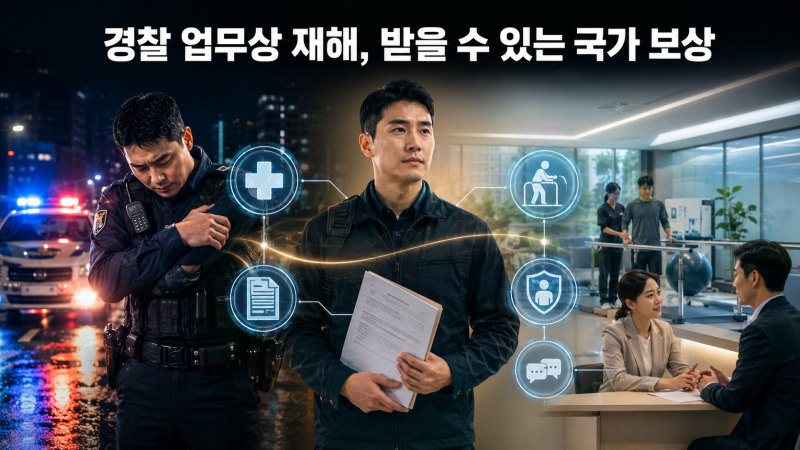 형사·경찰이 업무 중 다쳤다면 받을 수 있는 국가 보상