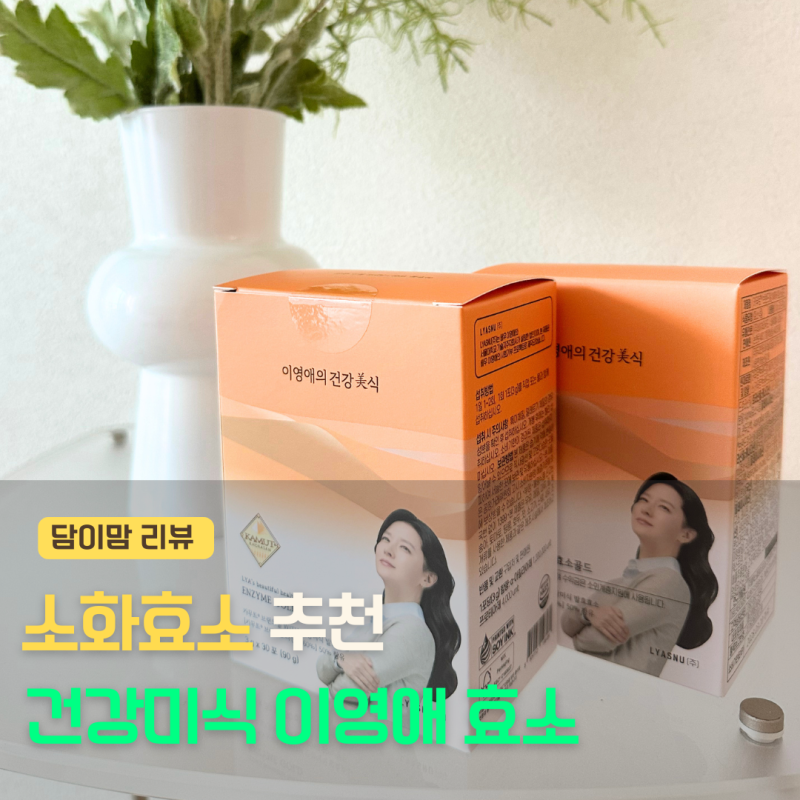 소화효소 추천한다면? 건강미식 이영애 효소 직접 먹어본 후기