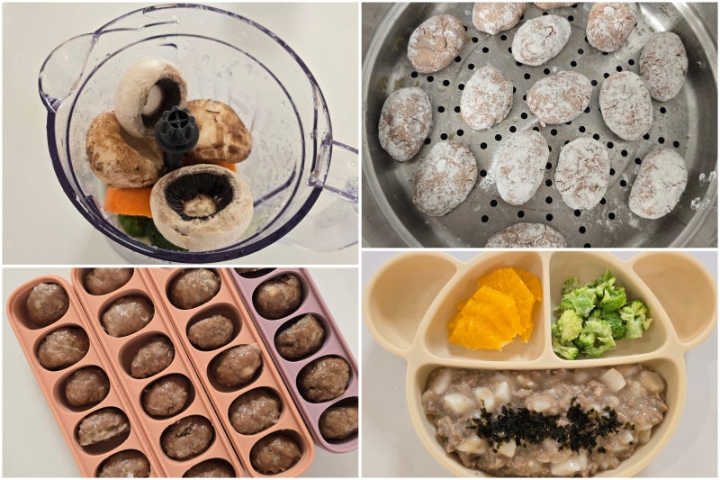 [19개월 유아식] 완밥보장 아기만두 레시피!(반죽 하나로 만두+고기 완자까지)