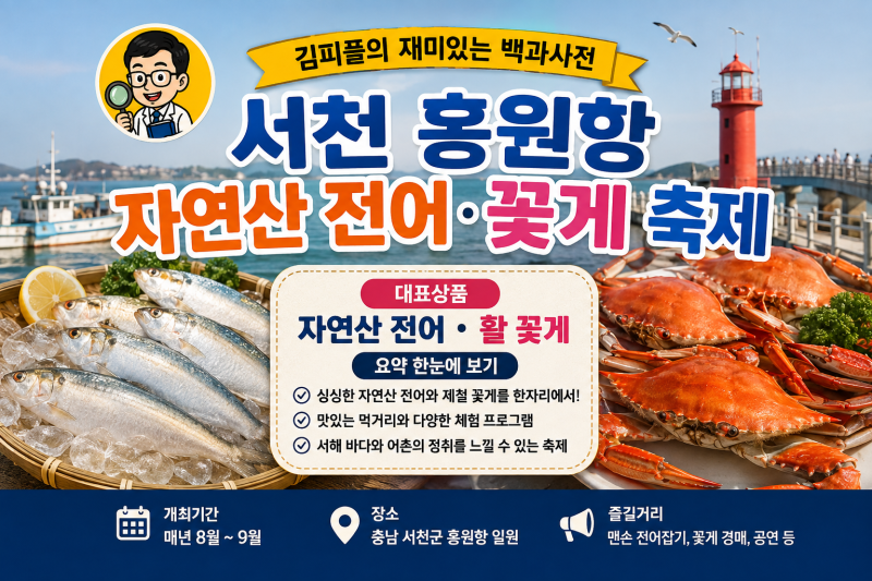 2026 서천 홍원항 자연산 전어 꽃게 축제 총정리｜일정·먹거리·체험·주차까지