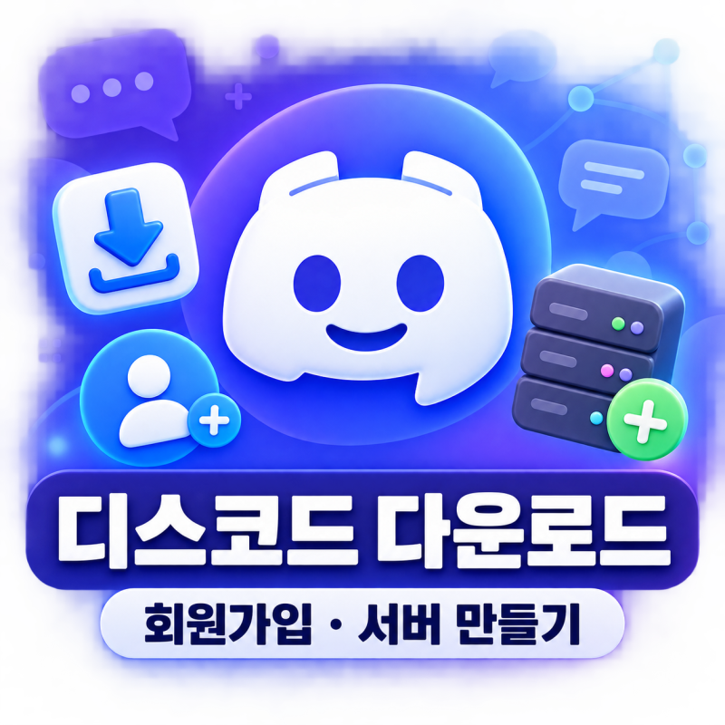 디스코드 다운로드 및 회원가입 방법, 서버 만들기까지 처음부터
