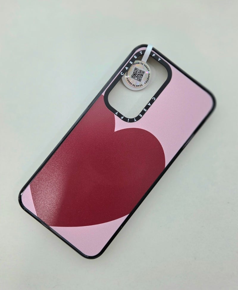 케이스티파이 갤럭시 폰 케이스 솔직 후기 Red Heart - pink 디자인 추천