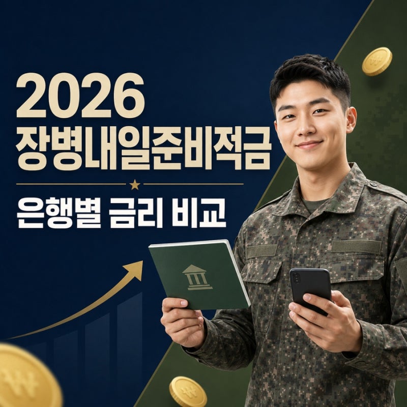 2026 장병내일준비적금 은행별 금리 비교, 최고 11% 조건은?