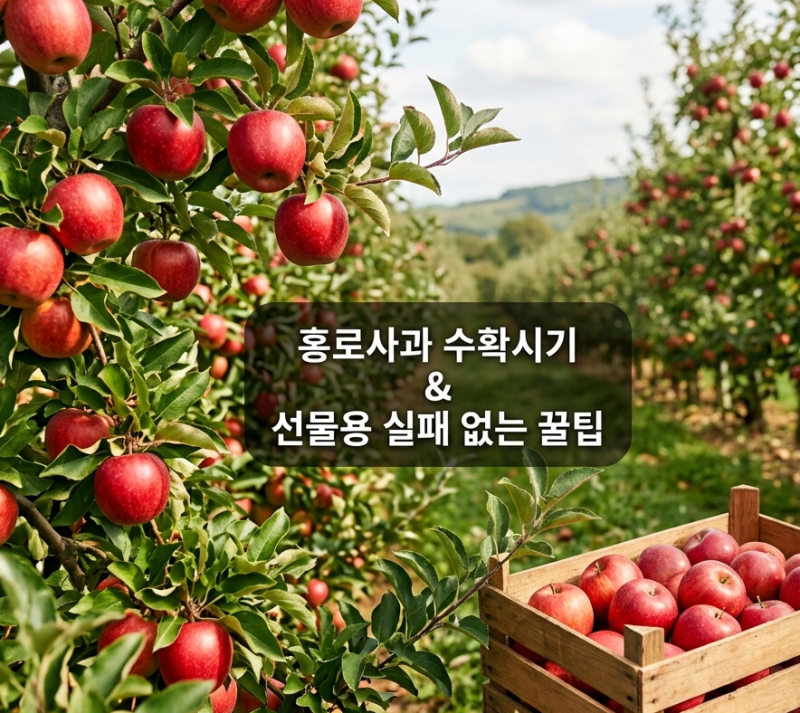 추석 선물로 딱 좋은 홍로사과, 수확시기와 실패 없는 5kg·10kg 고르는 꿀팁