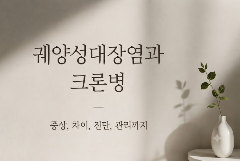 궤양성대장염 크론병 차이｜증상부터 진단까지, 20년 환자가 직접 겪어본 이야기