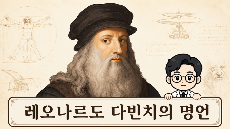 500년이 지나도 남아 있는 천재의 생각 | 레오나르도 다빈치의 명언