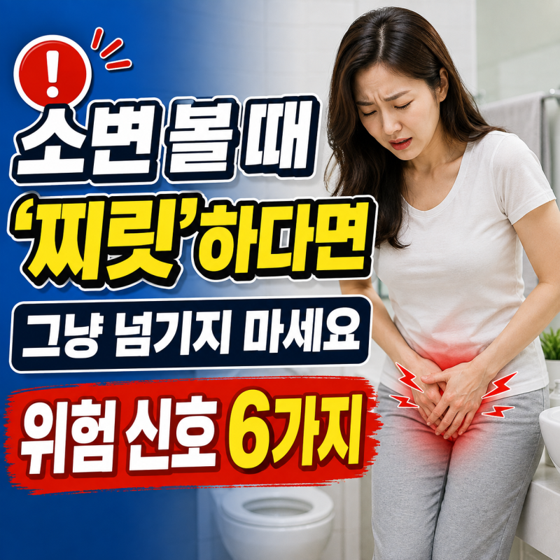 소변 볼 때 ‘찌릿’하다면 그냥 넘기지 마세요… 몸이 보내는 위험 신호 6가지