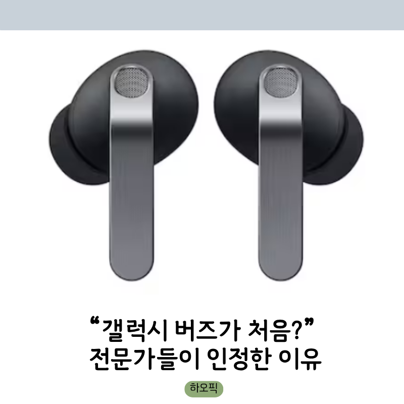갤럭시 버즈가 처음 받았다고? 전문가들이 인정한 이유