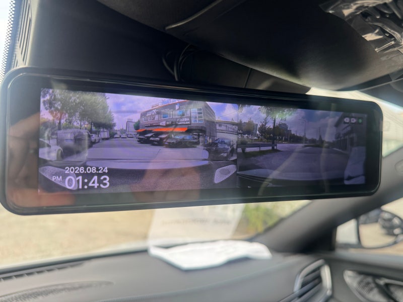 청주 BYD 씰 아이나비 룸미러형 블랙박스 시공 밴드형으로 깔끔하게