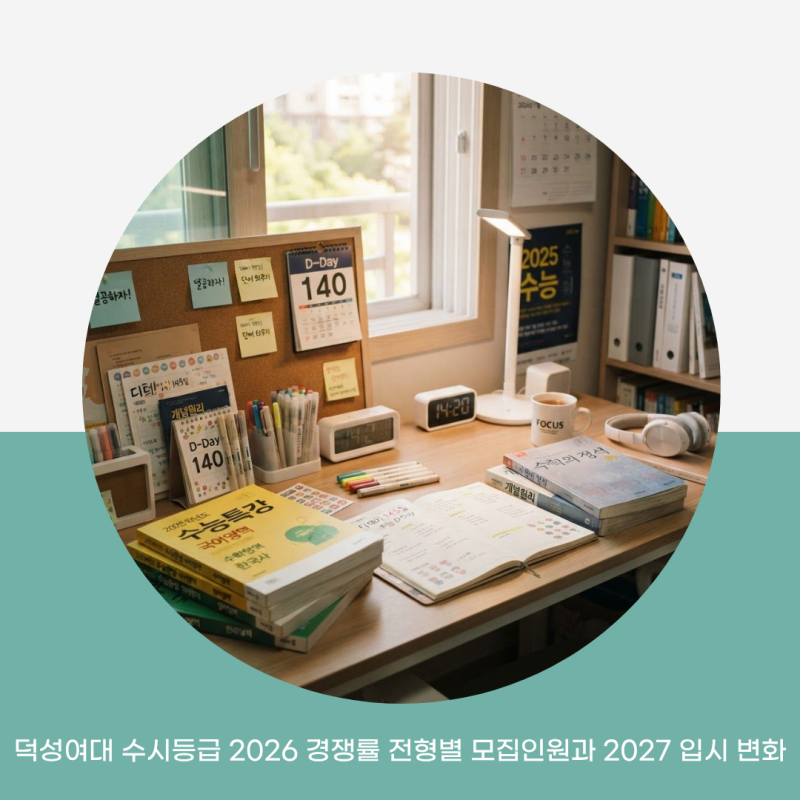 덕성여대 수시등급 2026 경쟁률 전형별 모집인원과 2027 입시 변화