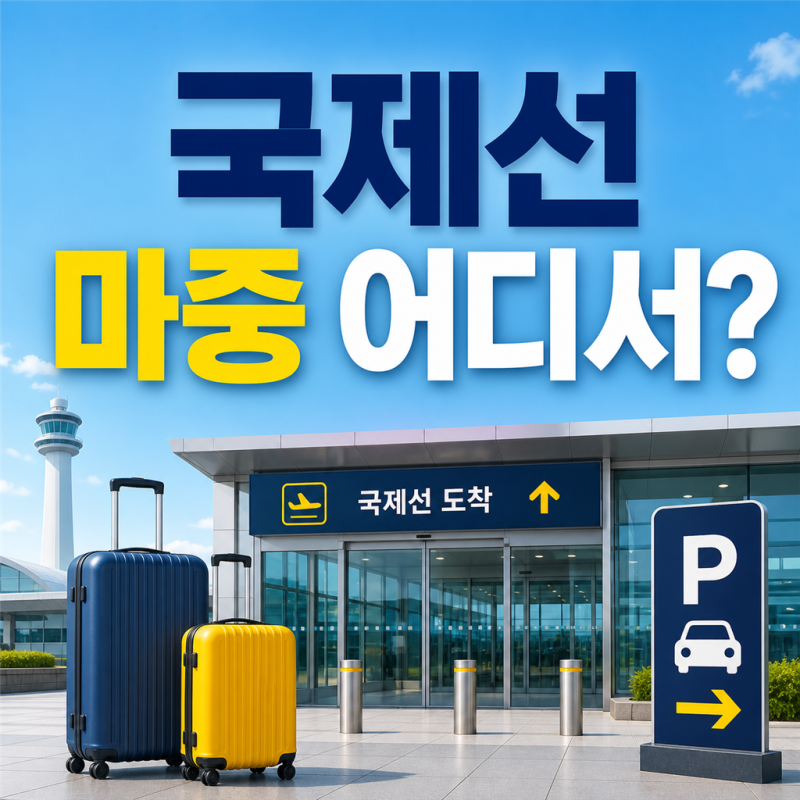 김포공항 국제선 마중 어디서 기다릴까?｜입국장·주차요금·택시 만나는 곳