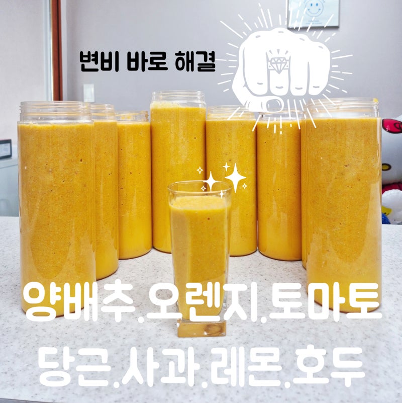 변비에 좋은 음식 해독주스 CCA주스. ABC주스