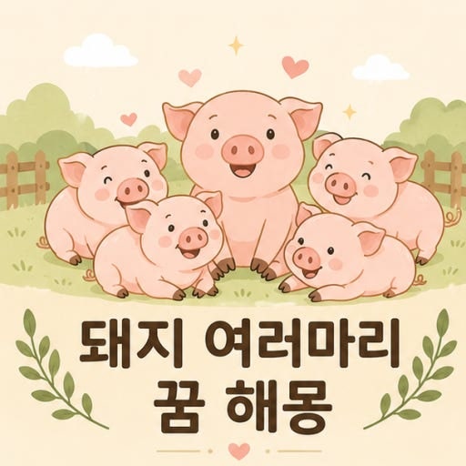 돼지 나오는 꿈 해몽, 상황별 의미 총정리