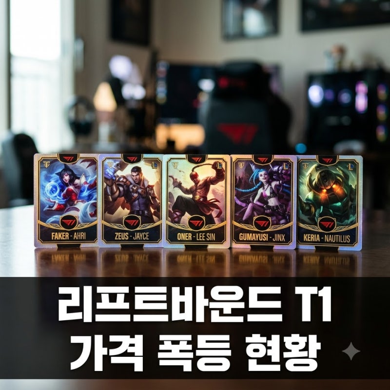 리프트바운드 T1: 50만 원 한정판, 300만 원대 폭등! 10월 T1 선수 세트 놓치지 마세요