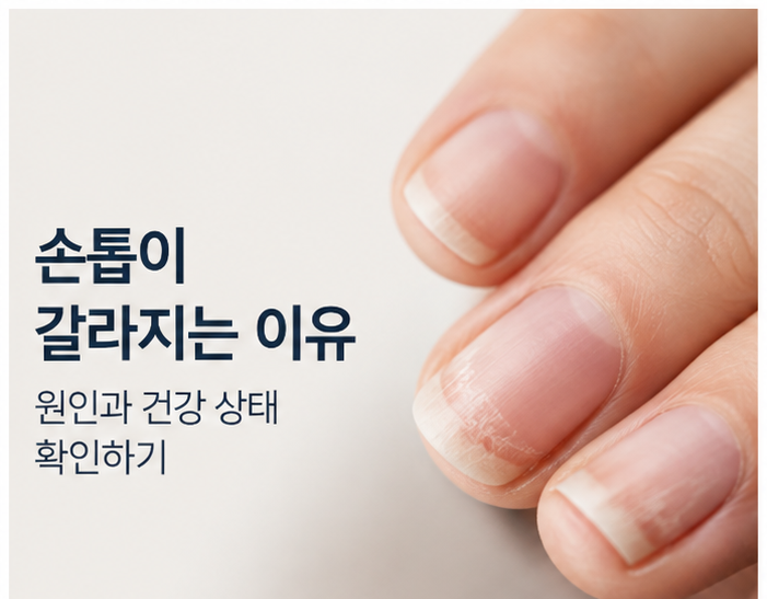 [몸이 보내는 신호]손톱이 갈라지는 이유와 건강 상태 확인하기