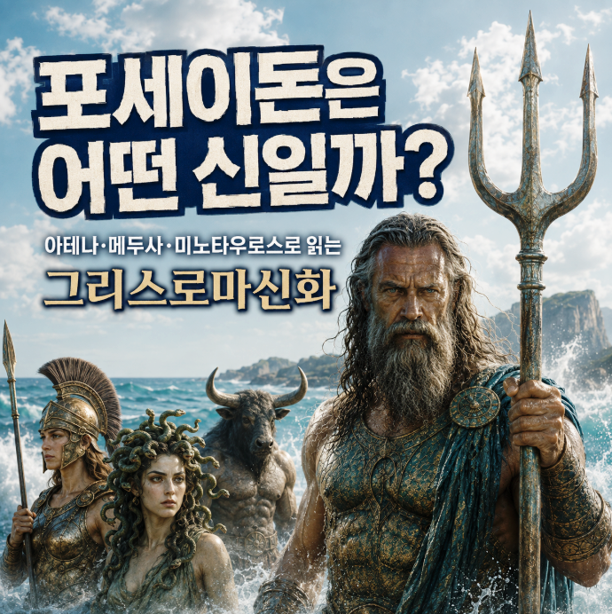 포세이돈은 어떤 신일까? 아테나 메두사 미노타우로스로 읽는 그리스로마신화
