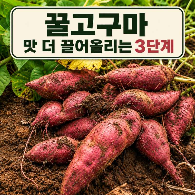 꿀고구마 수확시기 맛을 더 끌어올리는 관리법 3가지